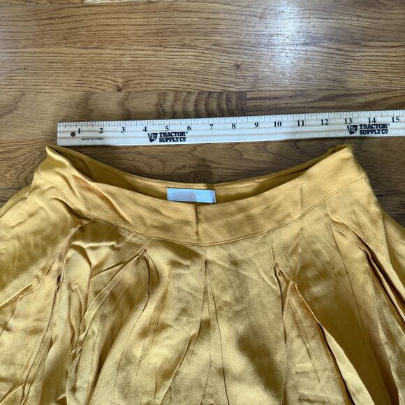 Ces Femme Pleated High Waist Skirt Mustard Medium‎ - Picture 6 of 6